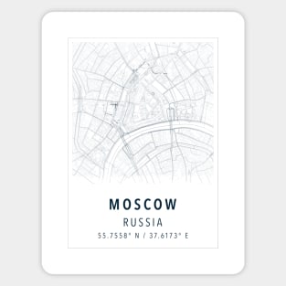 moscow russia map Magnet